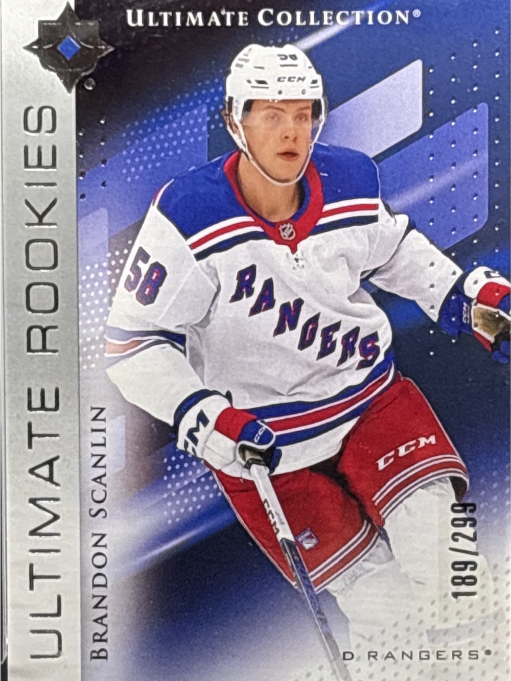 Ultimate Collection Brandon Scanlin Rookie Hockey Card - LE 189/299